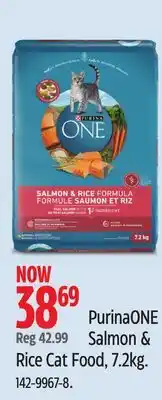 Canadian Tire Purina ONE Salmon & Rice Cat Food offer