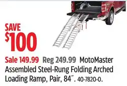 Canadian Tire MotoMaster Assembled Steel-Rung Folding Arched Loading Ramp offer