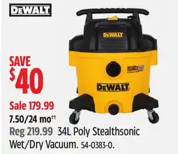 Canadian Tire 34L Poly Stealthsonic Wet/Dry Vacuum offer