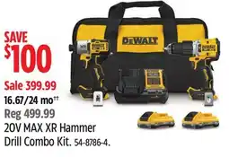 Canadian Tire DEWALT 20V MAX XR Hammer Drill Combo Kit offer