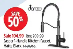 Canadian Tire Jasper 1-Handle Kitchen Faucet, Matte Black offer