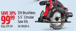 Canadian Tire SKIL 12V Brushless 5.5˝ Circular Saw Kit offer