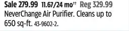 Canadian Tire NeverChange Air Purifier offer