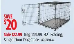 Canadian Tire Petco 42˝ Folding, Single-Door Dog Crate offer