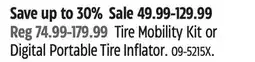 Canadian Tire MotoMaster Tire Mobility Kit or Digital Portable Tire Inflator offer