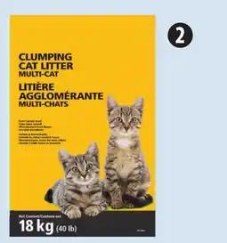 Canadian Tire Multi-Cat Clumping Cat Litter, Scented, 18kg offer