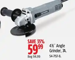 Canadian Tire 4 1⁄2˝ Angle Grinder, 7A offer