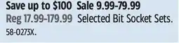 Canadian Tire MAXIMUM Selected Bit Socket Sets offer