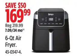 Canadian Tire Ninja 6-Qt Air Fryer offer