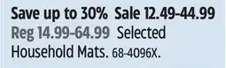 Canadian Tire For Living Selected Household Mats offer