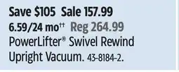 Canadian Tire BISSELL PowerLifter Swivel Rewind Upright Vacuum offer