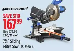 Canadian Tire 71⁄4˝ Sliding Mitre Saw offer