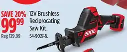 Canadian Tire SKIL 12V Brushless Reciprocating Saw Kit offer