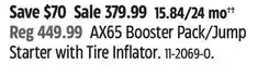 Canadian Tire NOCO AX65 Booster Pack/Jump Starter with Tire Inflator offer