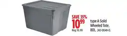 Canadian Tire Type A Solid Wheeled Tote offer