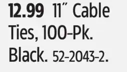 Canadian Tire Certified 11˝ Cable Ties, 100-Pk offer