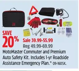 Canadian Tire MotoMaster Commuter and Premium Auto Safety Kit offer