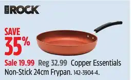 Canadian Tire THE ROCK Copper Essentials Non-Stick 24cm Frypan offer