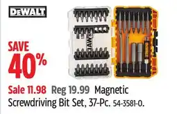 Canadian Tire Magnetic Screwdriving Bit Set, 37-Pc offer