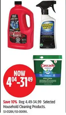 Canadian Tire Drano, Cerama Bryte or Cascade Selected Household Cleaning Products offer
