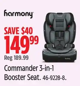 Canadian Tire Harmony Commander 3-in-1 Booster Seat offer