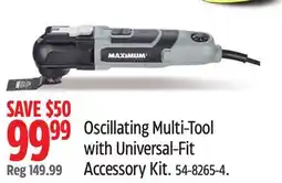 Canadian Tire Maximum Oscillating Multi-Tool with Universal-Fit Accessory Kit offer