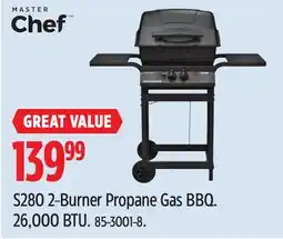 Canadian Tire MASTER Chef S280 2-Burner Propane Gas BBQ offer