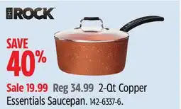 Canadian Tire THE ROCK 2-Qt Copper Essentials Saucepan offer