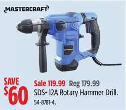 Canadian Tire Mastercraft SDS+ 12A Rotary Hammer Drill offer