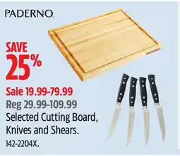 Canadian Tire PADERNO Selected Cutting Board, Knives and Shears offer