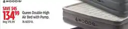 Canadian Tire Woods Queen Double-High Air Bed with Pump offer
