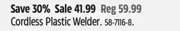 Canadian Tire Cordless Plastic Welder offer