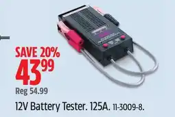 Canadian Tire MotoMaster 12V Battery Tester offer