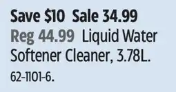 Canadian Tire Liquid Water Softener Cleaner offer