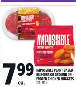 Metro IMPOSSIBLE PLANT-BASED BURGERS OR GROUND OR FROZEN CHICKEN NUGGETS offer