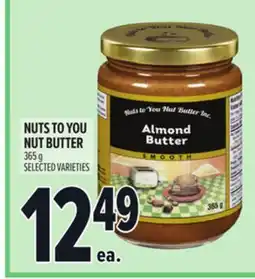 Metro NUTS TO YOU NUT BUTTER offer