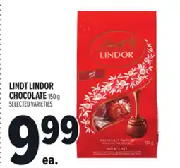 Metro LINDT LINDOR CHOCOLATE offer