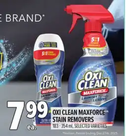 Metro OXI CLEAN MAXFORCE STAIN REMOVERS offer