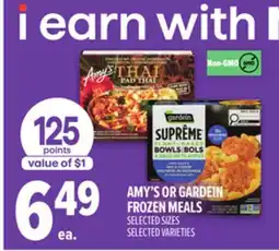 Metro AMY'S OR GARDEIN FROZEN MEALS offer
