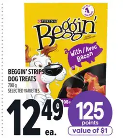 Metro BEGGIN' STRIPS DOG TREATS offer