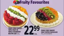 Metro FRONT STREET BAKERY TRIPLE FRUIT OR TRIPLE STRAWBERRY BOSTON CAKE offer