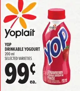 Metro YOP DRINKABLE YOGOURT offer