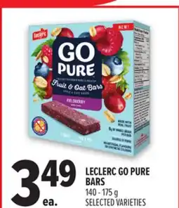 Metro LECLERC GO PURE BARS offer