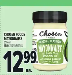 Metro CHOSEN FOODS MAYONNAISE offer