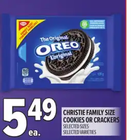 Metro CHRISTIE FAMILY SIZE COOKIES OR CRACKERS offer