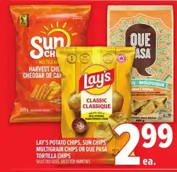Metro LAY'S POTATO CHIPS, SUN CHIPS MULTIGRAIN CHIPS OR QUE PASA TORTILLA CHIPS offer