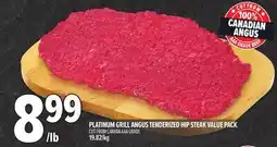 Metro PLATINUM GRILL ANGUS TENDERIZED HIP STEAK VALUE PACK offer