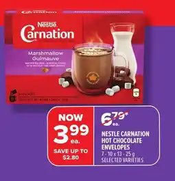 Metro NESTLE CARNATION HOT CHOCOLATE ENVELOPES offer