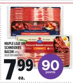 Metro MAPLE LEAF OR SCHNEIDERS BACON offer