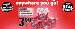 Metro IÖGO NANÖ YOGOURT WITH FLAVOURED PEARLS offer